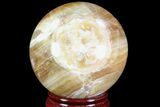 Polished, Brown Calcite Sphere - Madagascar #81897-1